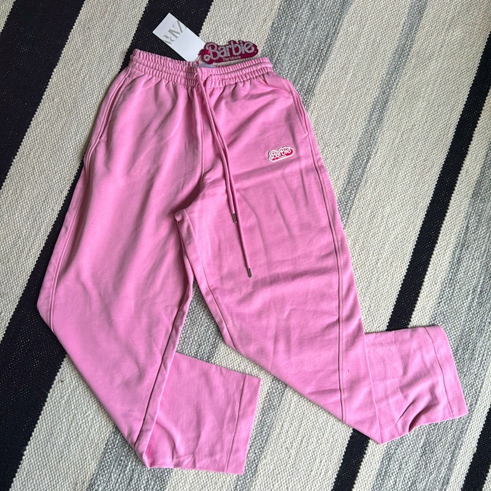 Zara Barbie Pink Women's Jogger Pants